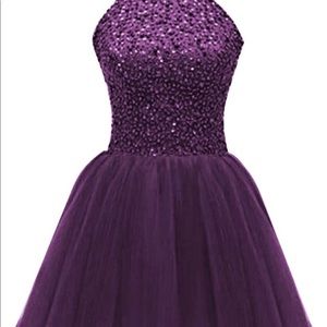 Beaded Tulle Dress with a Unique Spiral Crystallized Neckline main image 1